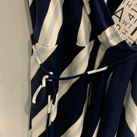 41 Hawthorn Blue and White Spaghetti Strap Sundress - Picture 5 of 8